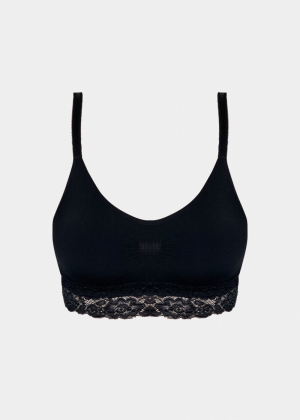 COMFORT BRA SPAGHETTI 160/BLACK LACE