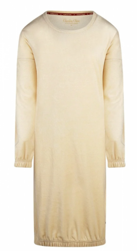 VELOURS SWEATERDRESS OFF WHITE